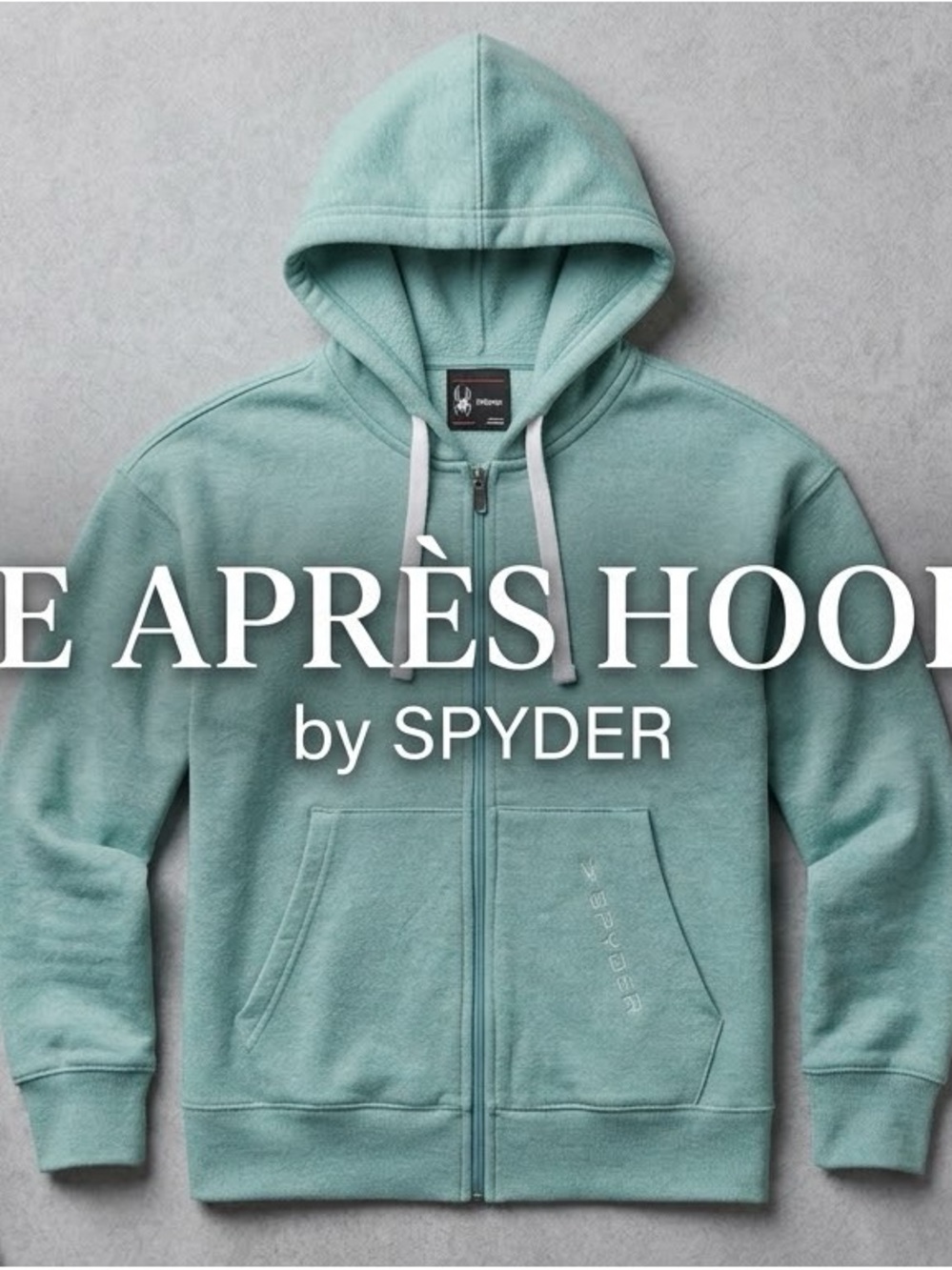 Spyder Men’s Full-Zip Hoodie in Seafoam